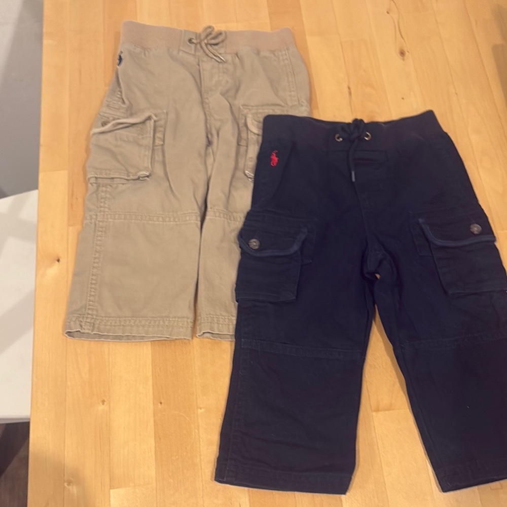 Polo by Ralph Lauren Blue and Tan khakis